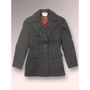 Vintage Mid Century 1960s Franklin Simon Wool Blazer Jacket Winter Coat England